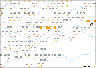 map of Gondama