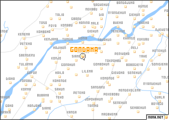 map of Gondama