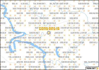 map of Gondārdia