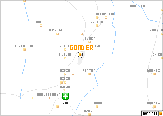 map of Gonder