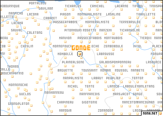 map of Gonde