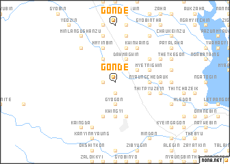 map of Gonde