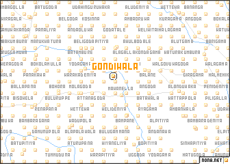 map of Gondiwala