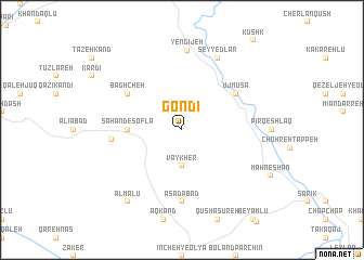 map of Gondī