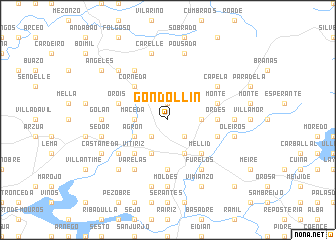 map of Gondollín