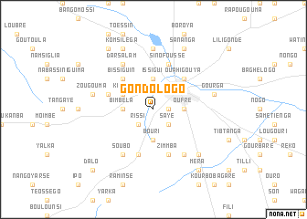 map of Gondologo