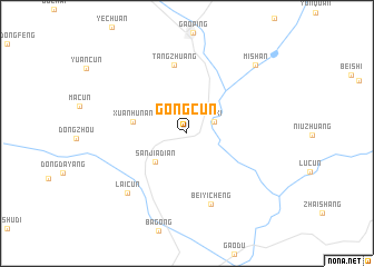 map of Gongcun