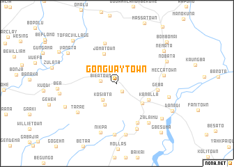 map of Gonguay Town