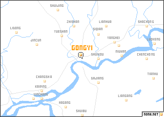 map of Gongyi