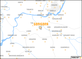 map of Goni Gora