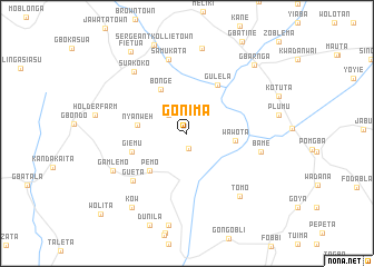 map of Gonima