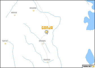 map of Gonja