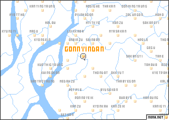 map of Gonnyindan