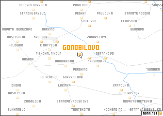 map of Gonobilovo