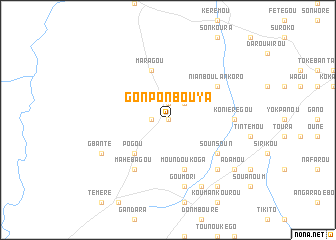 map of Gonponbouya