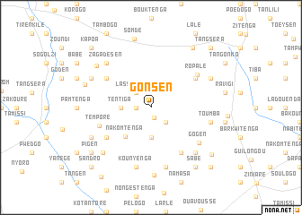 map of Gonsen