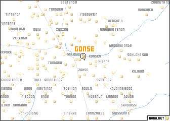 map of Gonsé