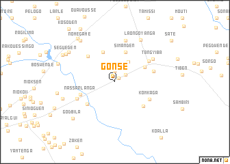 map of Gonsé