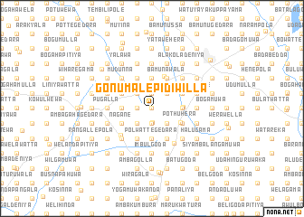 map of Gonumalepidiwilla