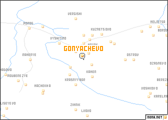 map of Gonyachevo