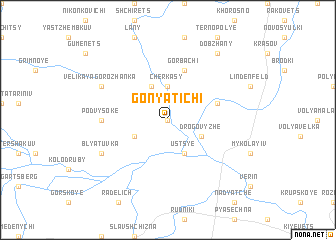map of Gonyatichi