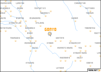 map of Gonyo