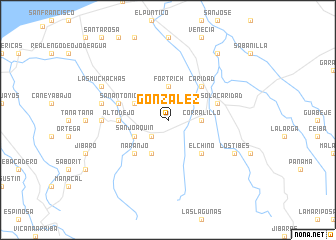 map of González