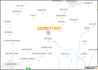map of Goobertown