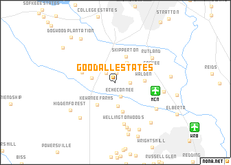 map of Goodall Estates