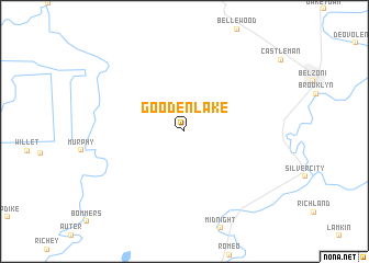 map of Gooden Lake
