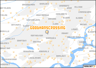 map of Goodmans Crossing