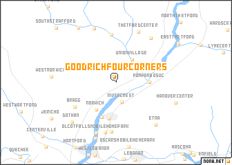 map of Goodrich Four Corners