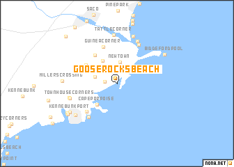 map of Goose Rocks Beach