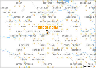 map of Gopalganj