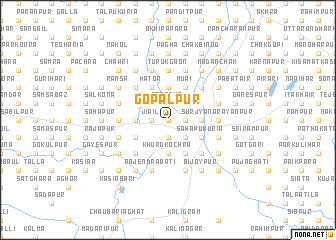 map of Gopālpur