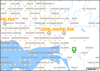 map of Gopālpur