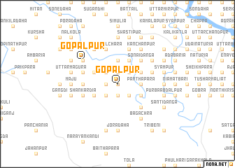 map of Gopālpur