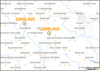 map of Gopālpur