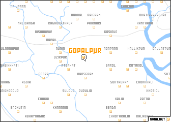 map of Gopālpur