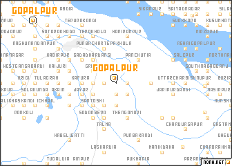 map of Gopālpur