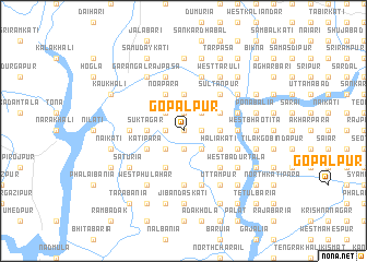 map of Gopālpur