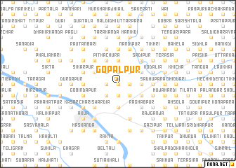 map of Gopālpur