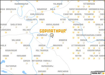 map of Gopināthpur