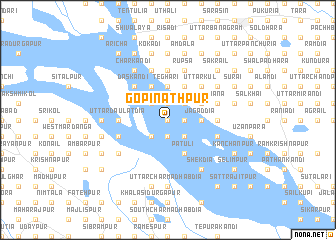 map of Gopināthpur