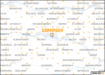 map of Göppingen
