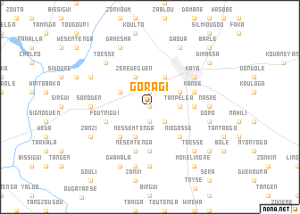 map of Goragi