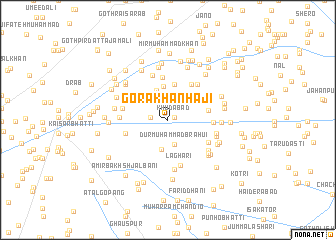 map of Gora Khān Hāji