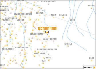map of Gorān Mari