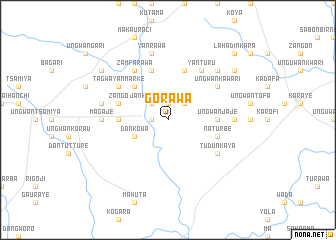 map of Gorawa