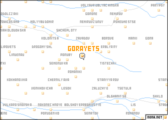 map of Gorayets